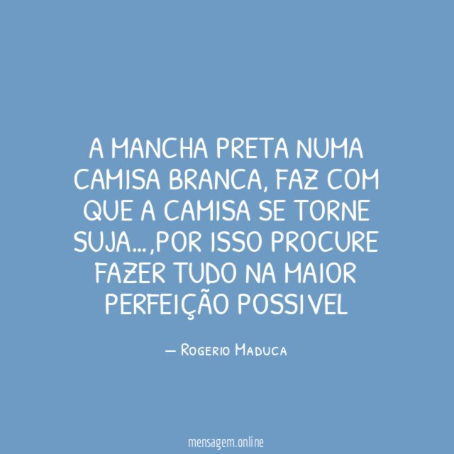 A mancha preta numa Camisa branca