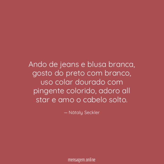 Ando de jeans e blusa branca