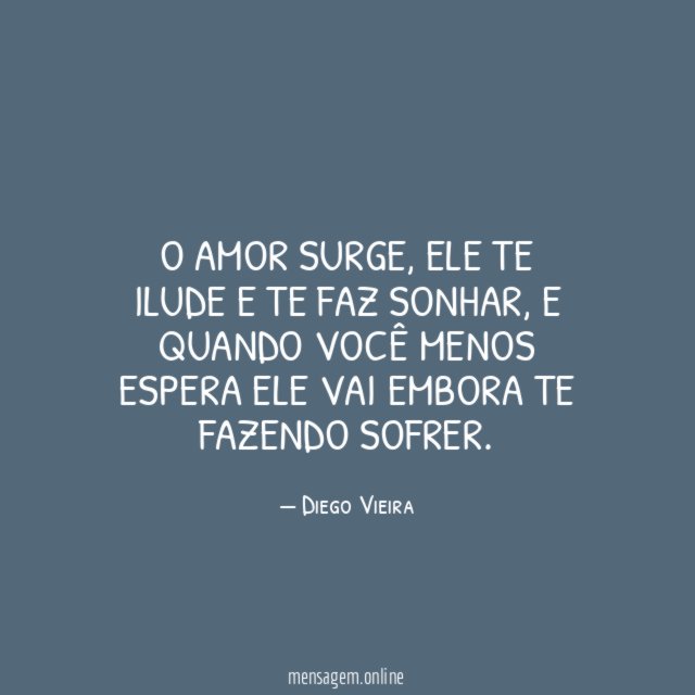 O amor surge