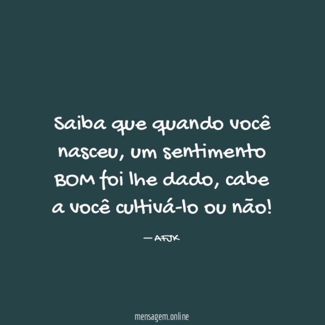 Saiba que quando você nasceu