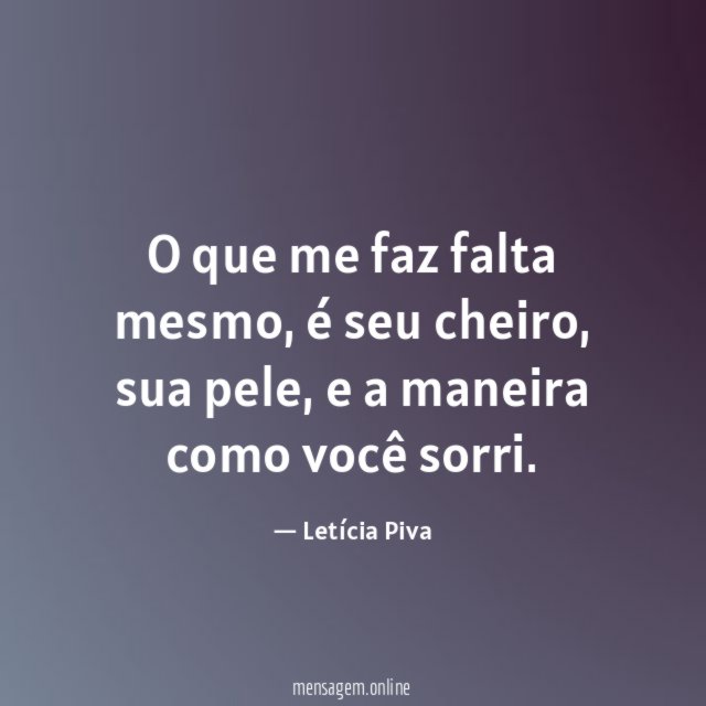 O que me faz falta mesmo