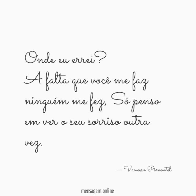 Onde eu errei