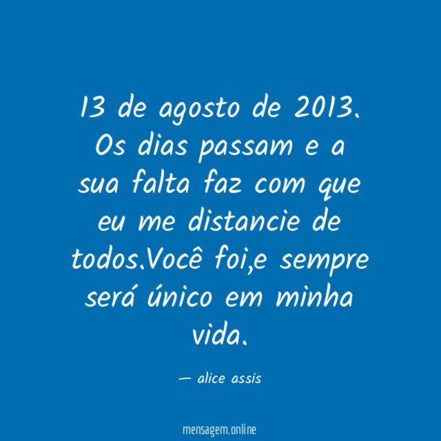 13 de agosto de 2013