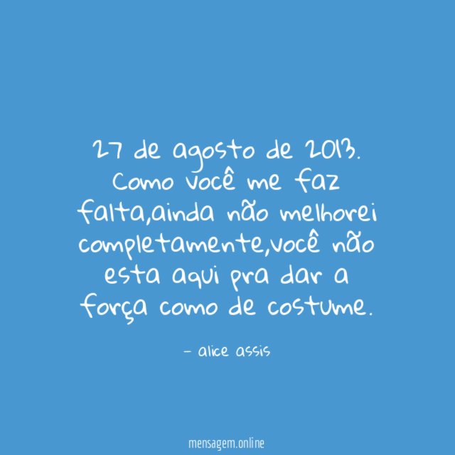 27 de agosto de 2013