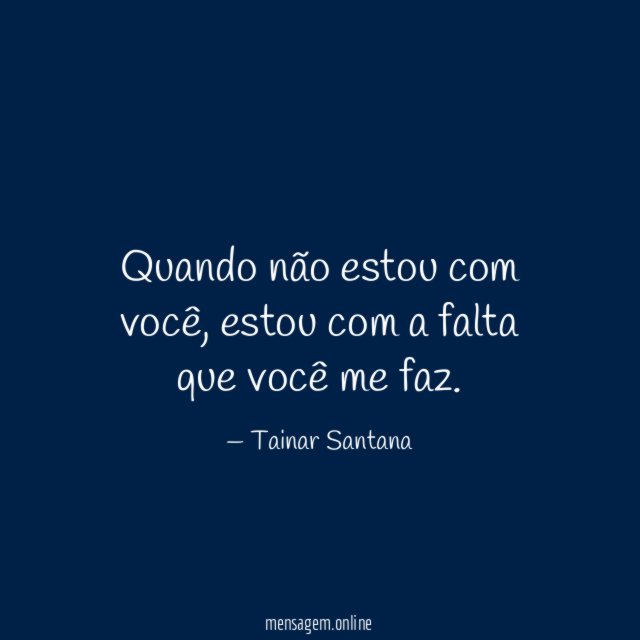 Quando não estou com você