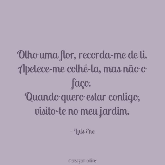 Olho uma flor