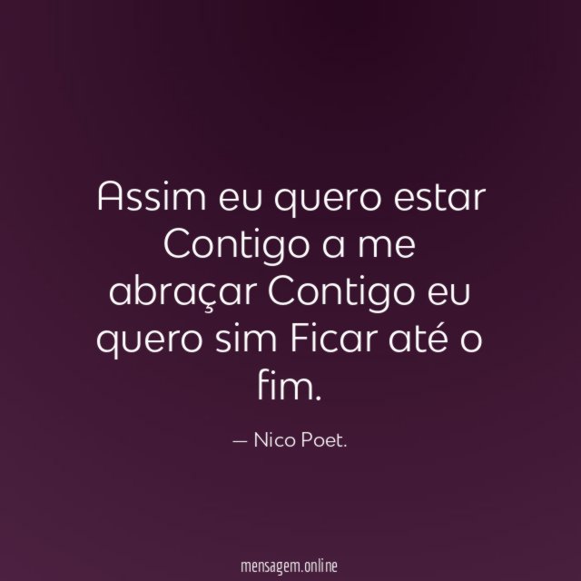 Assim eu quero estar Contigo a me abraçar Contigo eu