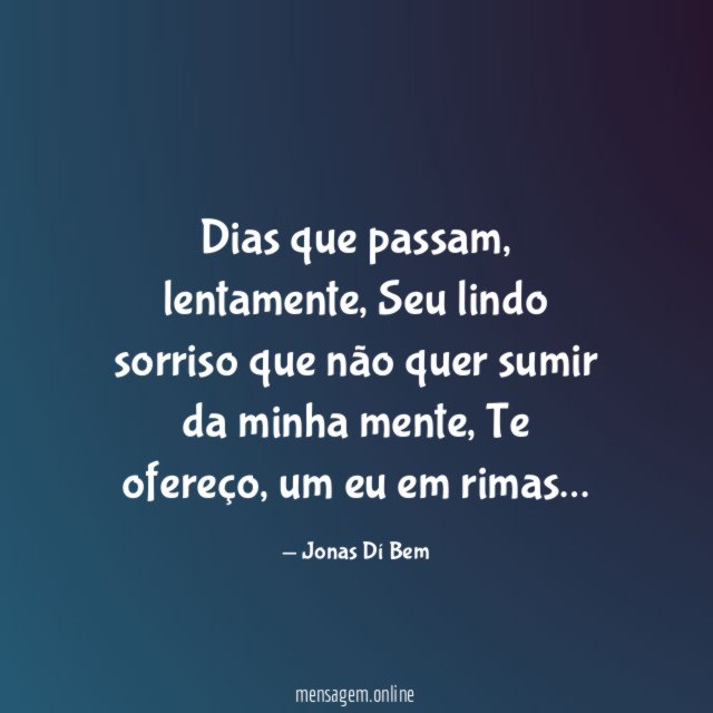 Dias que passam