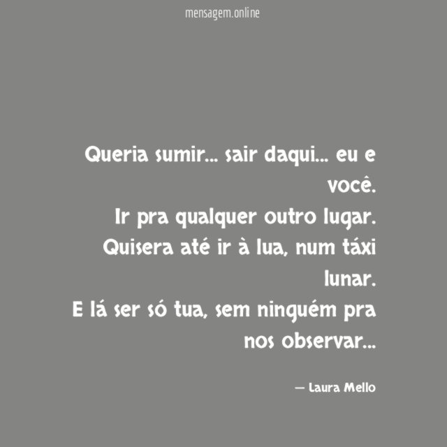 Queria sumir