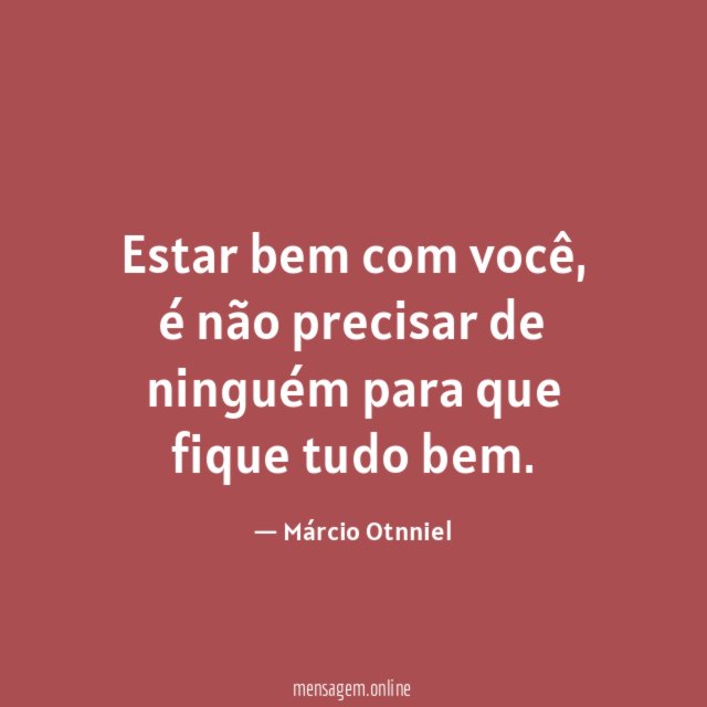 Estar bem com você