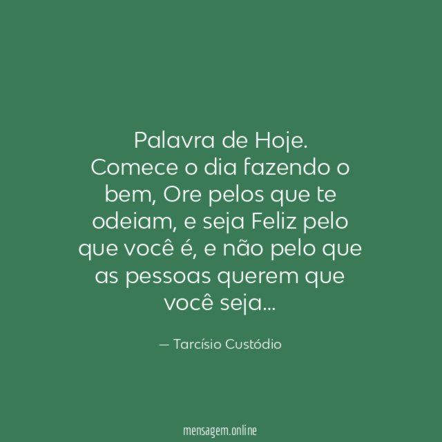 Palavra de Hoje