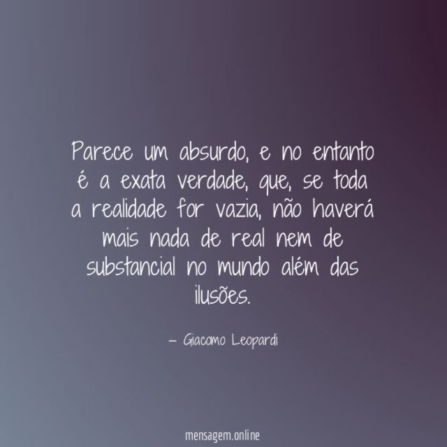 Parece um absurdo