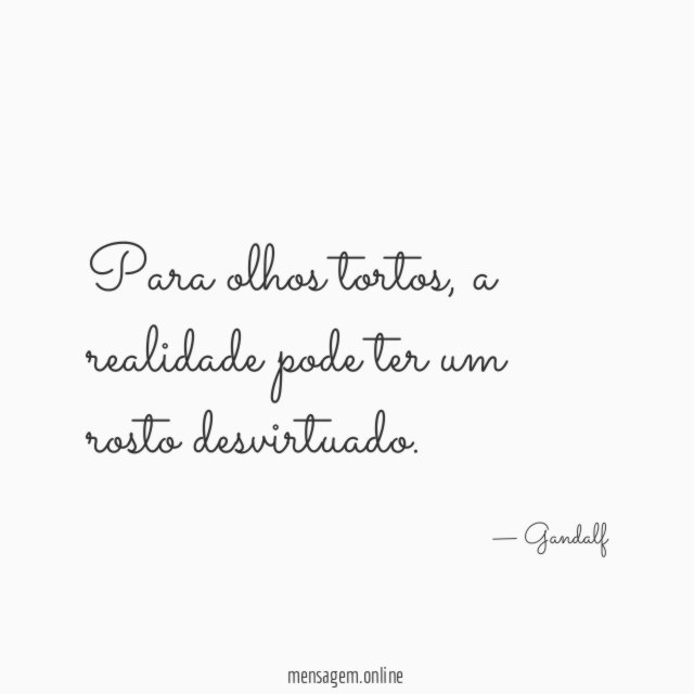 Para olhos tortos