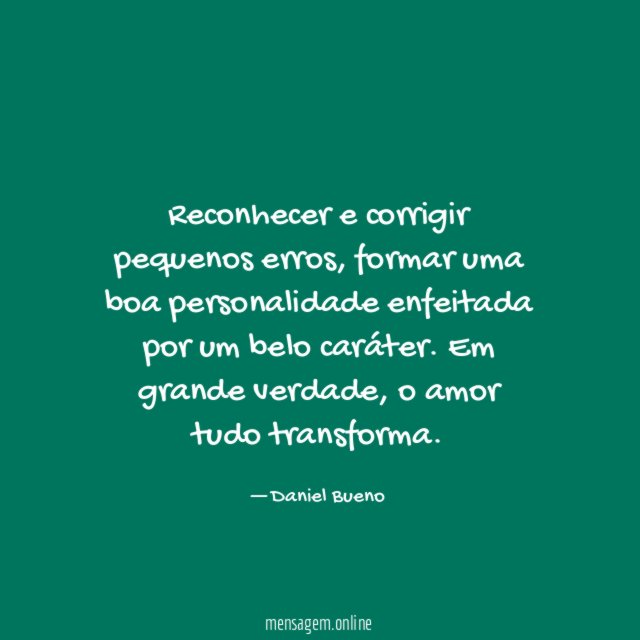 Reconhecer e corrigir pequenos erros