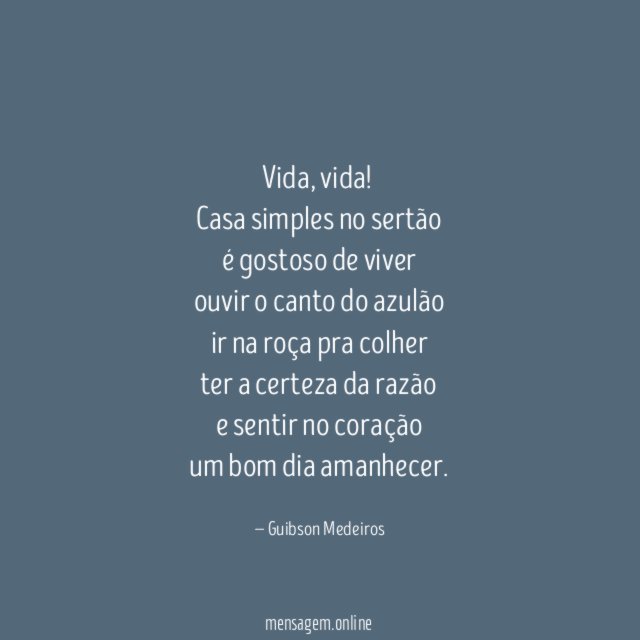 Vida, vida!