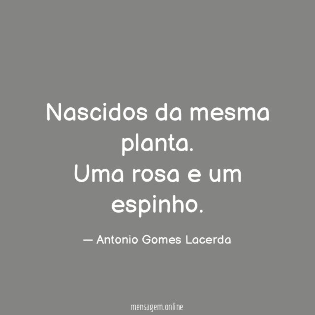 Nascidos da mesma planta
