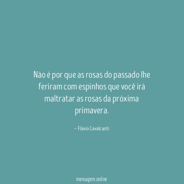 Não é por que as rosas do passado
