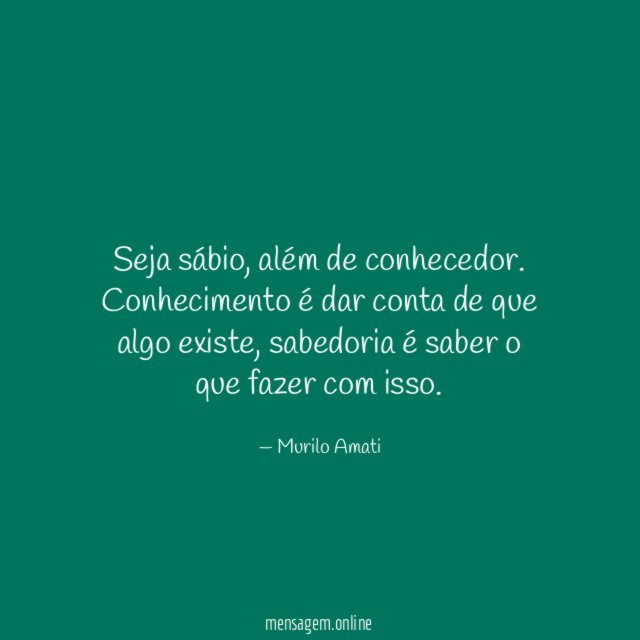 Seja sábio