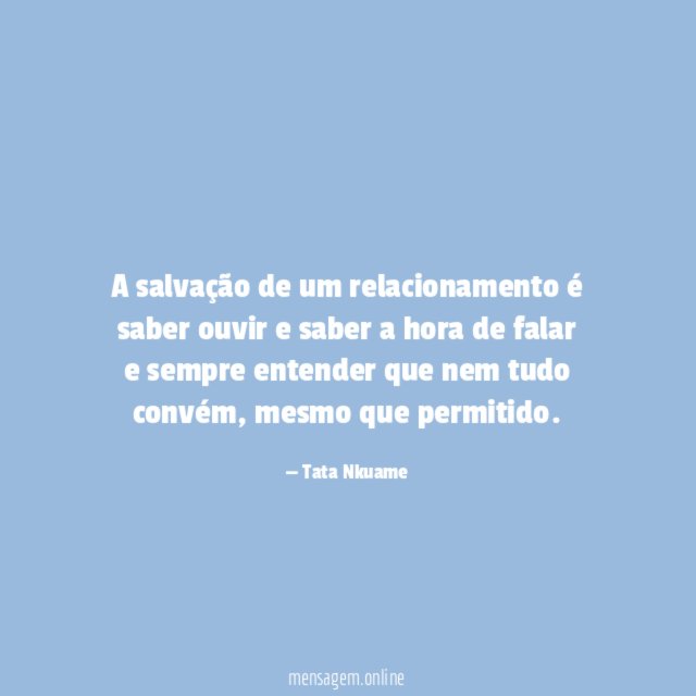 A salvação de um relacionamento é saber ouvir