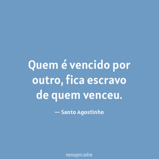 Quem é vencido por outro