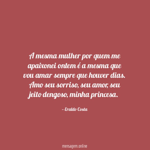 A mesma mulher por quem me apaixonei ontem