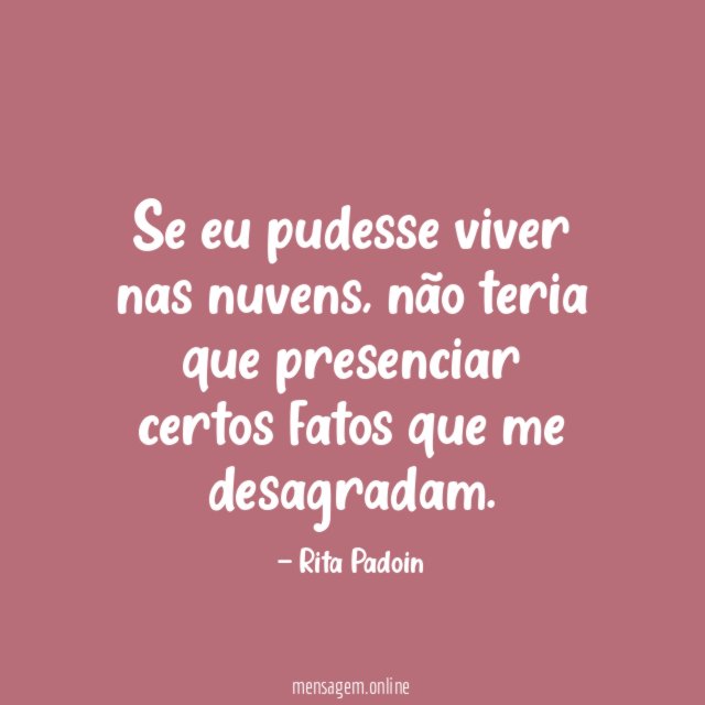Se eu pudesse viver nas nuvens