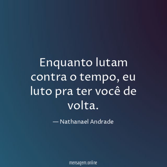 Enquanto lutam contra o tempo