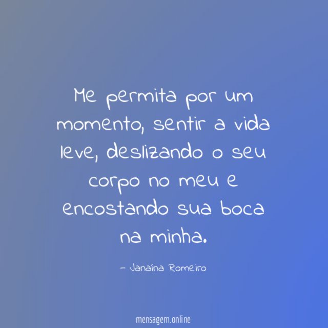 Me permita por um momento
