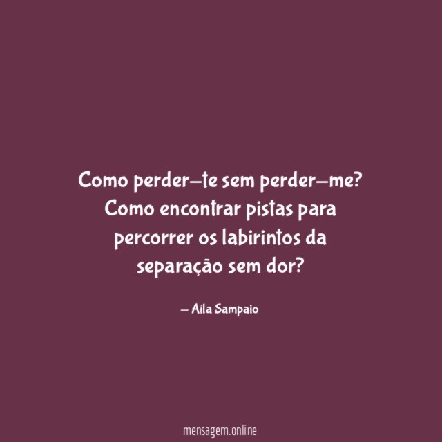 Como perder-te sem perder-me