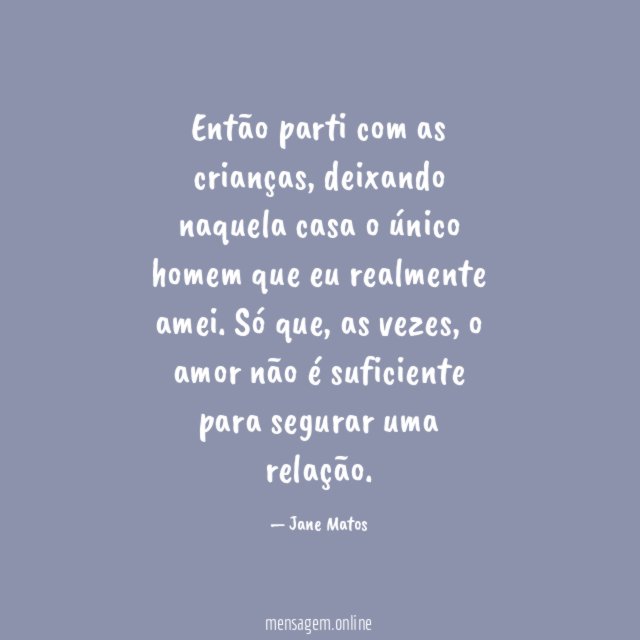 Então parti com as crianças