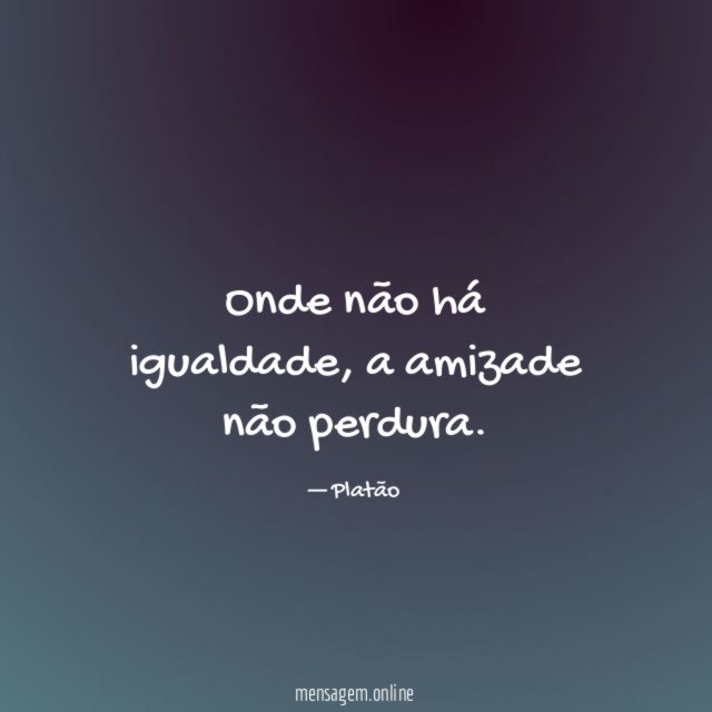 Onde não há igualdade