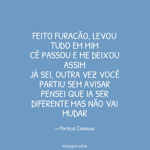 Feito furacão