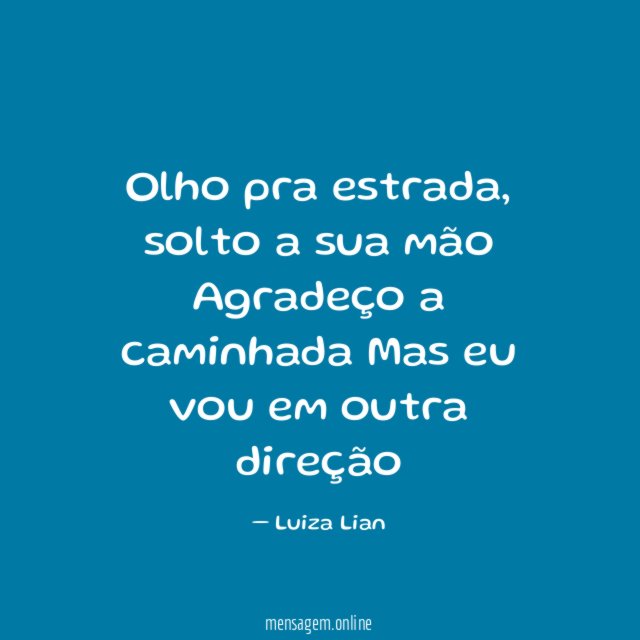 Olho pra estrada