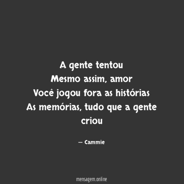 A gente tentou Mesmo assim