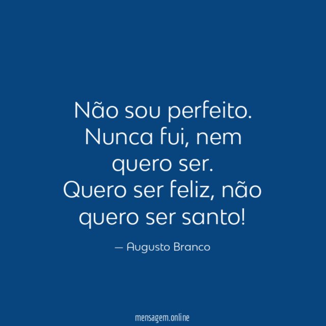 Não sou perfeito