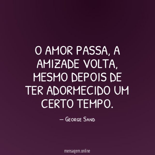 O amor passa