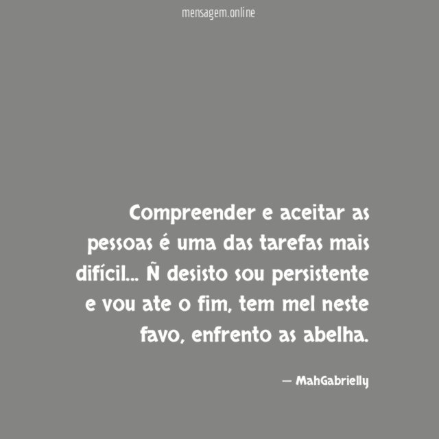 Compreender e aceitar as pessoas é uma das tarefas mais difícil