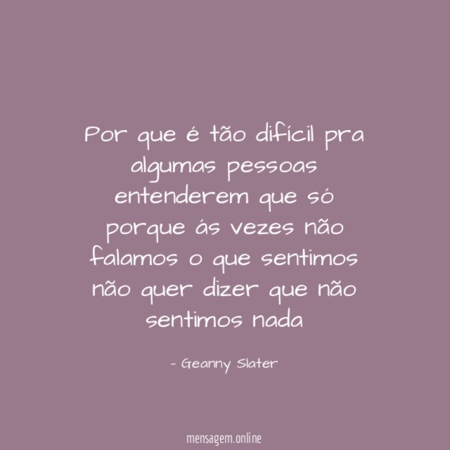 Por que é tão difícil pra algumas pessoas