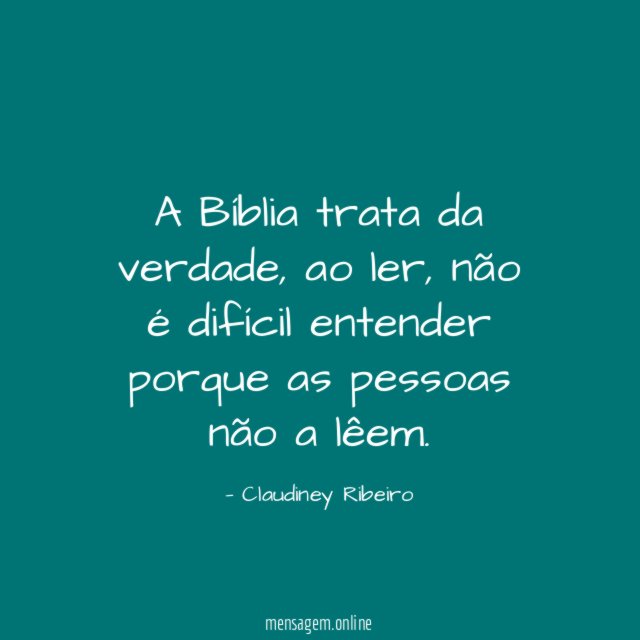 A Bíblia trata da verdade