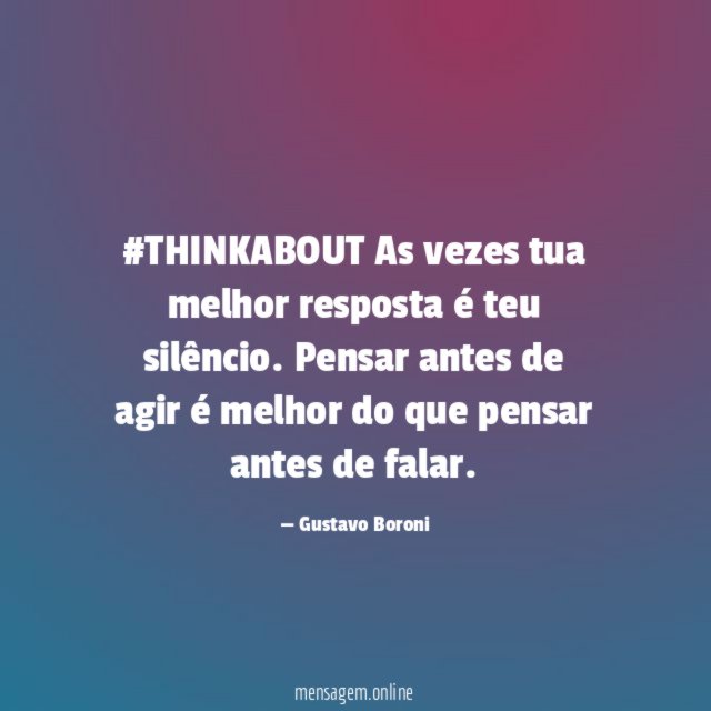 #THINKABOUT