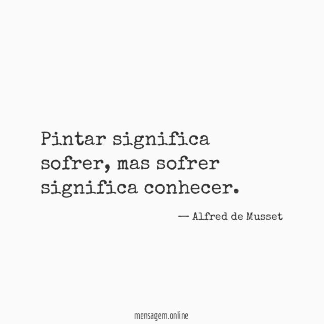 Pintar significa sofrer