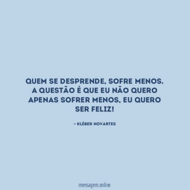 Quem se desprende