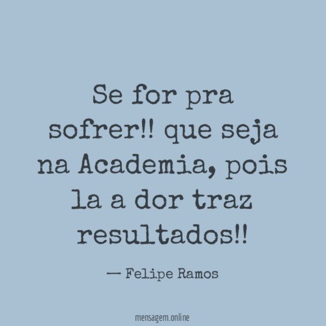 Se for pra sofrer