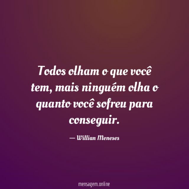 Todos olham o que você tem