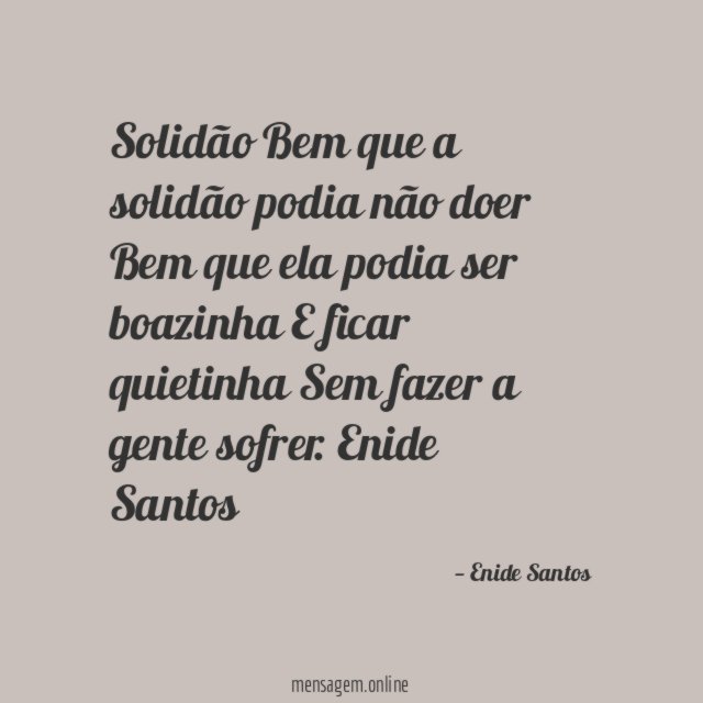 Solidão