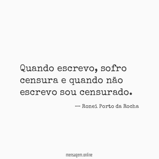 Quando escrevo