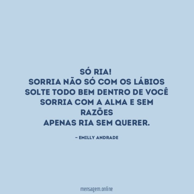 Só ria!