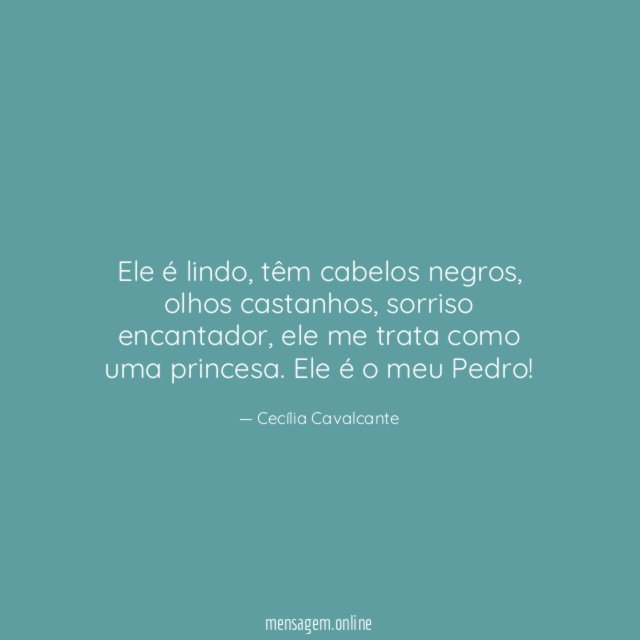 Ele é lindo