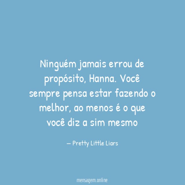 Ninguém jamais errou de propósito