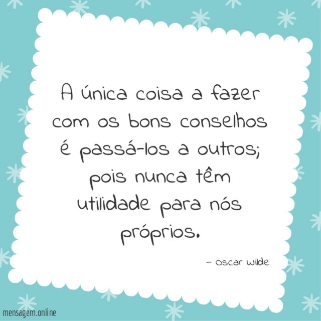 A única coisa a fazer com os bons